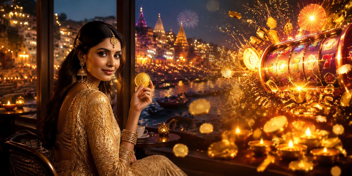 Slots gaming with traditional Indian theme at bazigar